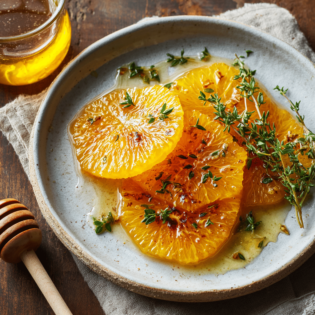 Orange Segment with Honey and Thyme Recipe