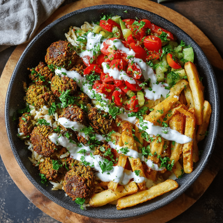 Falafel Fries Bowl Recipe