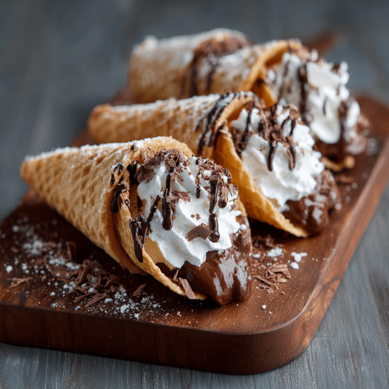 ini Taco Dessert Cones Recipe