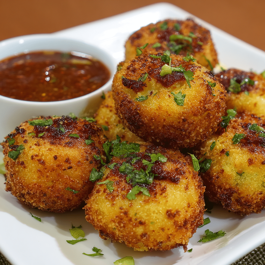 Crispy Potato Cheese Balls Recipe