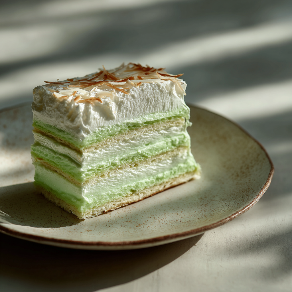 Buko Pandan Icebox Cake Recipe