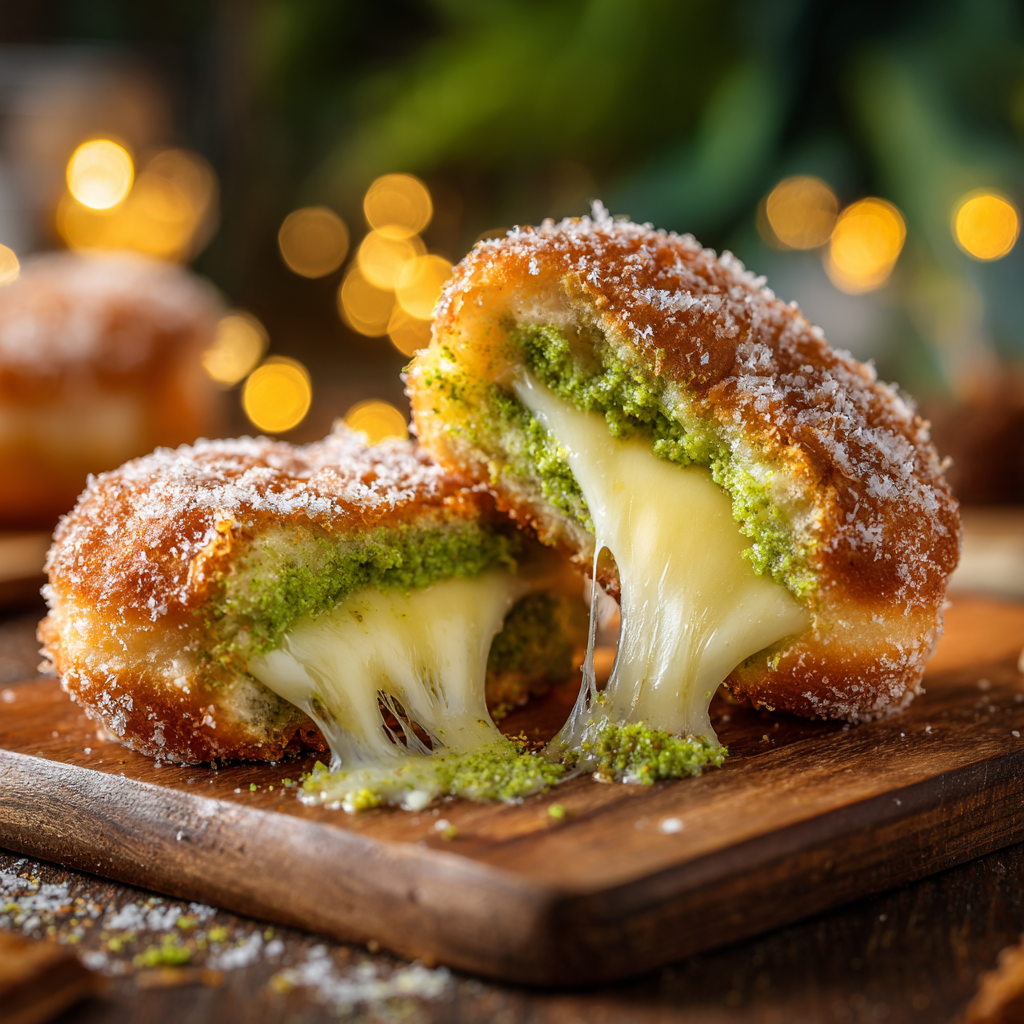 Pandan Cheese Donuts Recipe