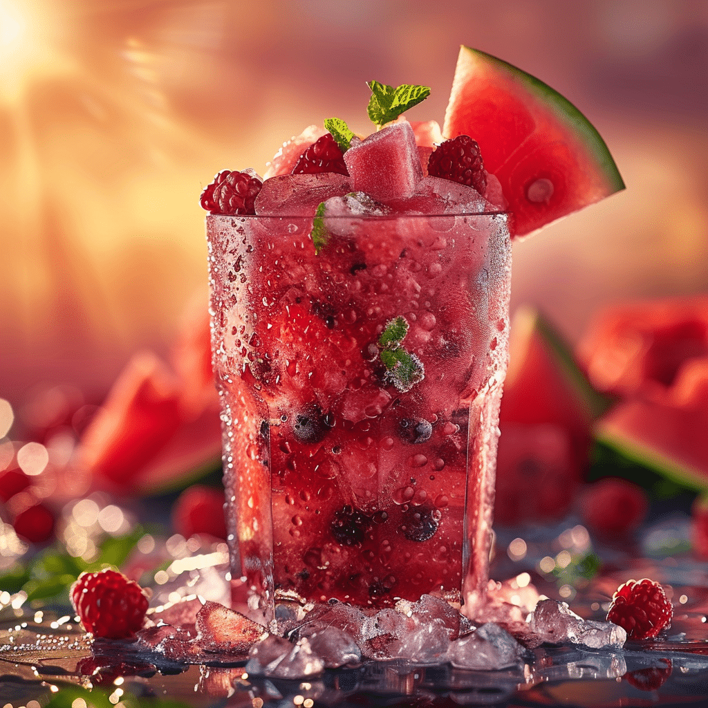 Watermelon Berry Slush Recipe - Recipe Image