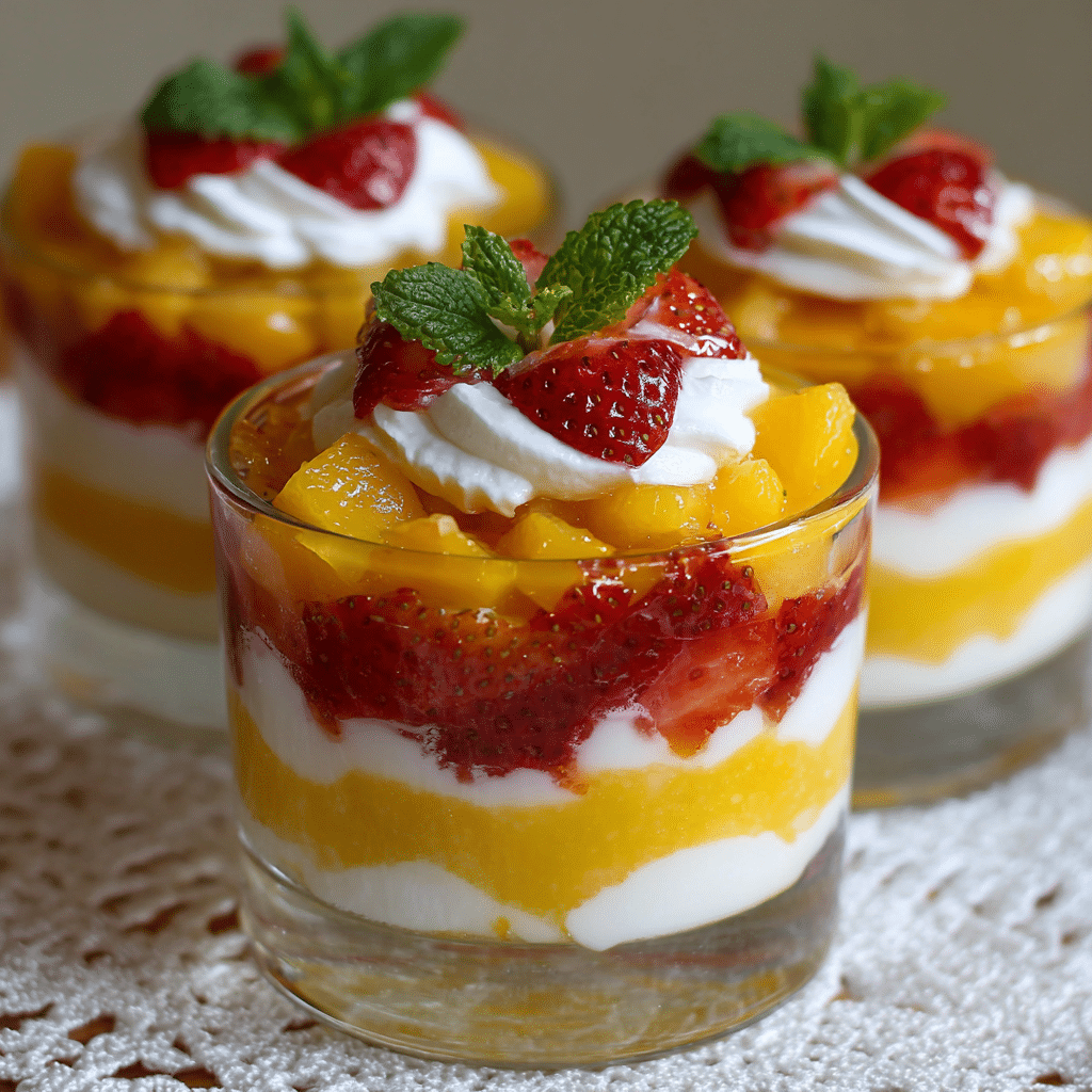 Strawberry Mango Dessert Cups Recipe