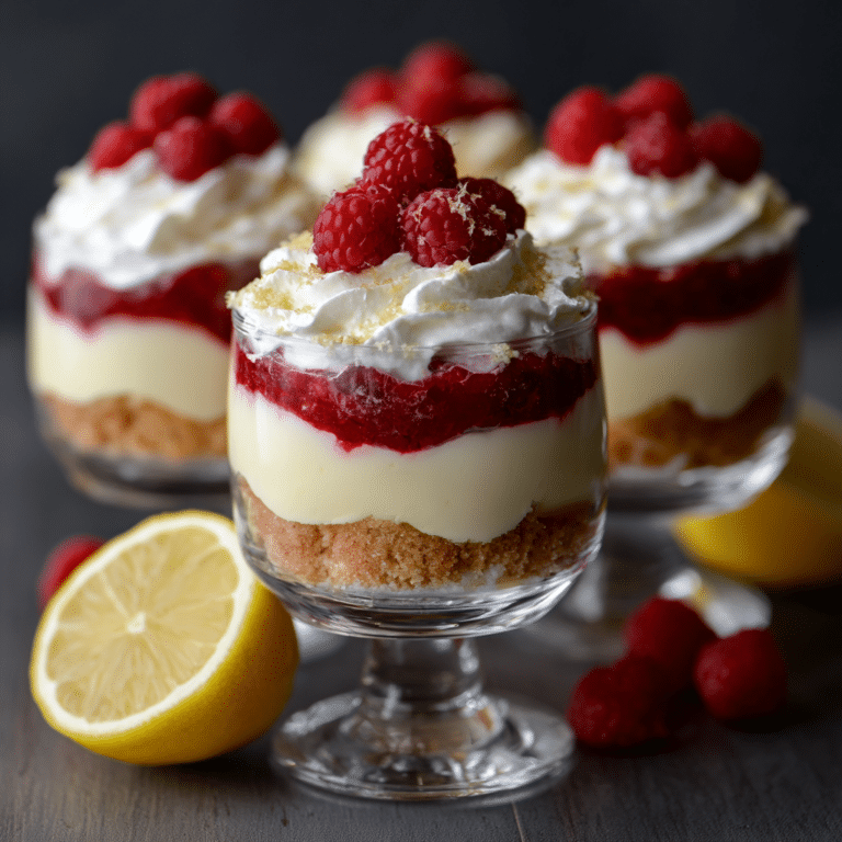 Lemon Raspberry Cream Parfaits Recipe