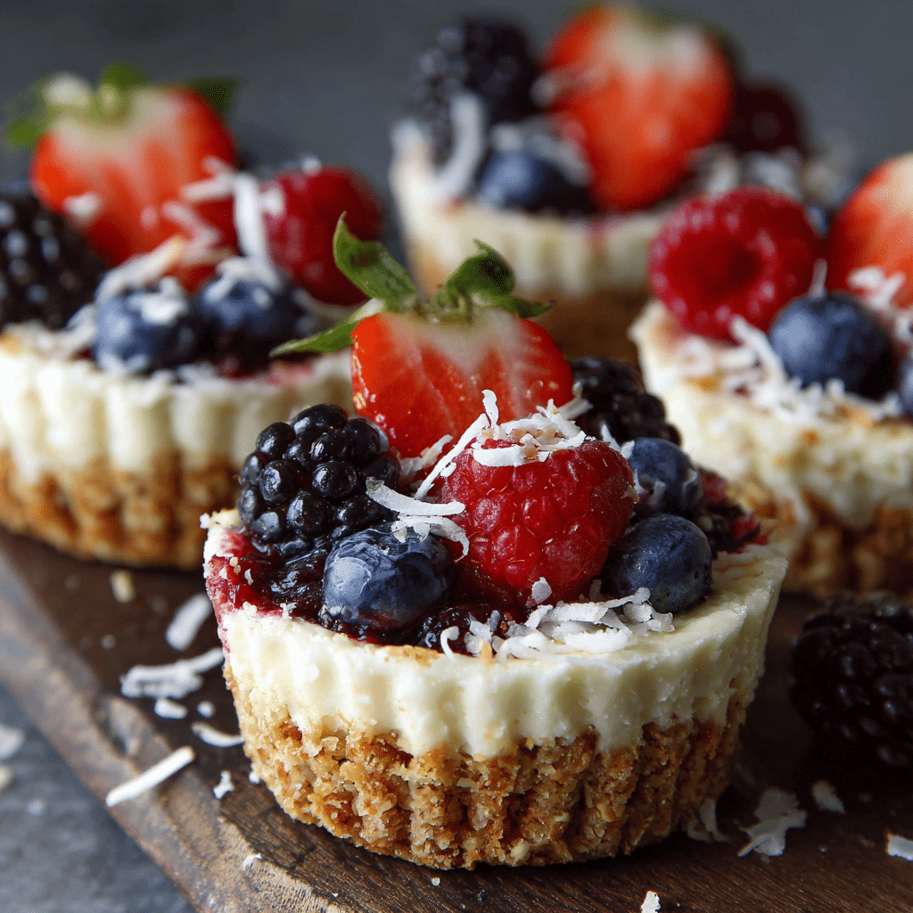 Berry Coconut Cheesecake Cups Recipe