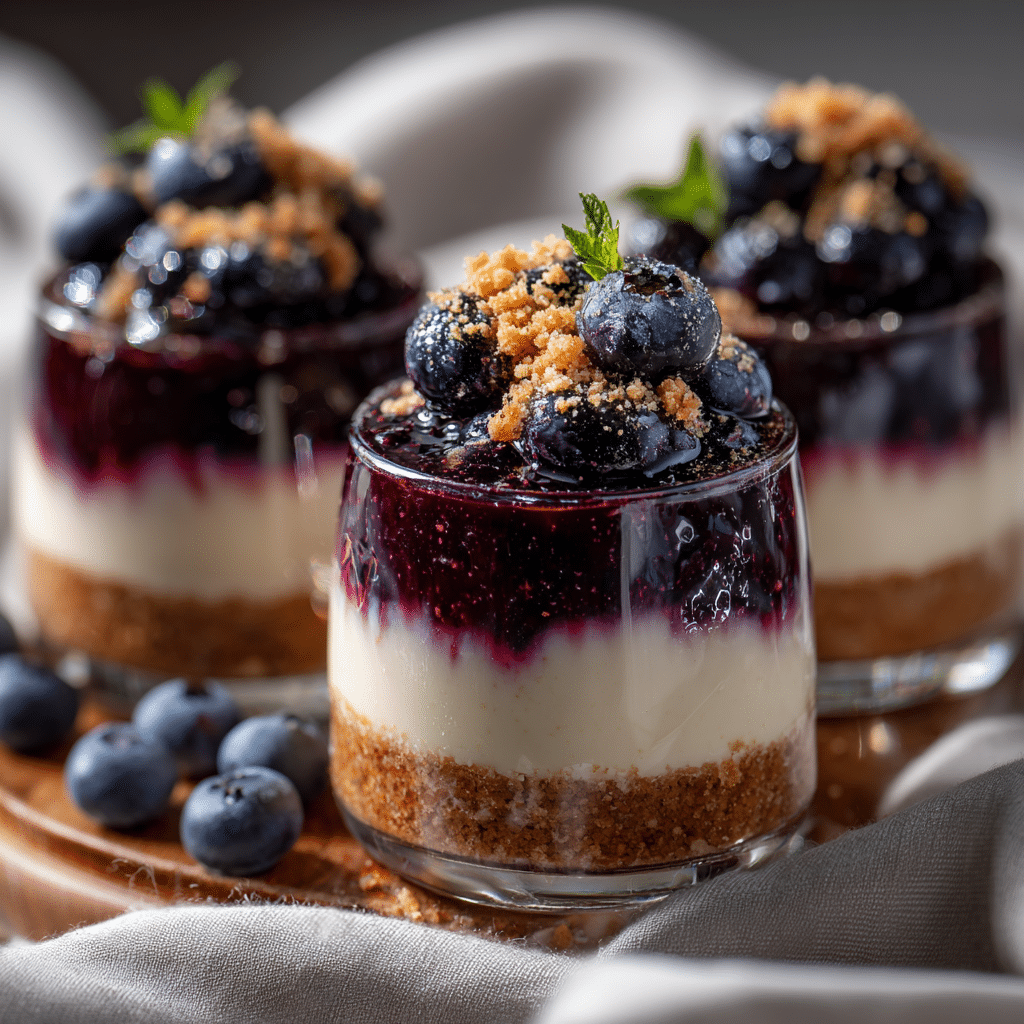 Blueberry Cheesecake Mousse Cups Recipe