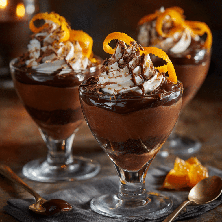 Orange Chocolate Pudding Cups Recipe