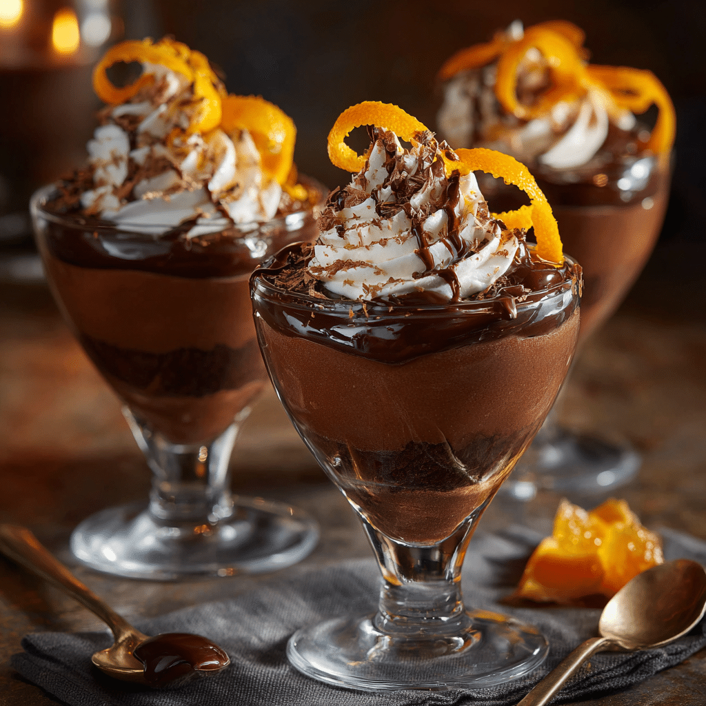 Orange Chocolate Pudding Cups Recipe