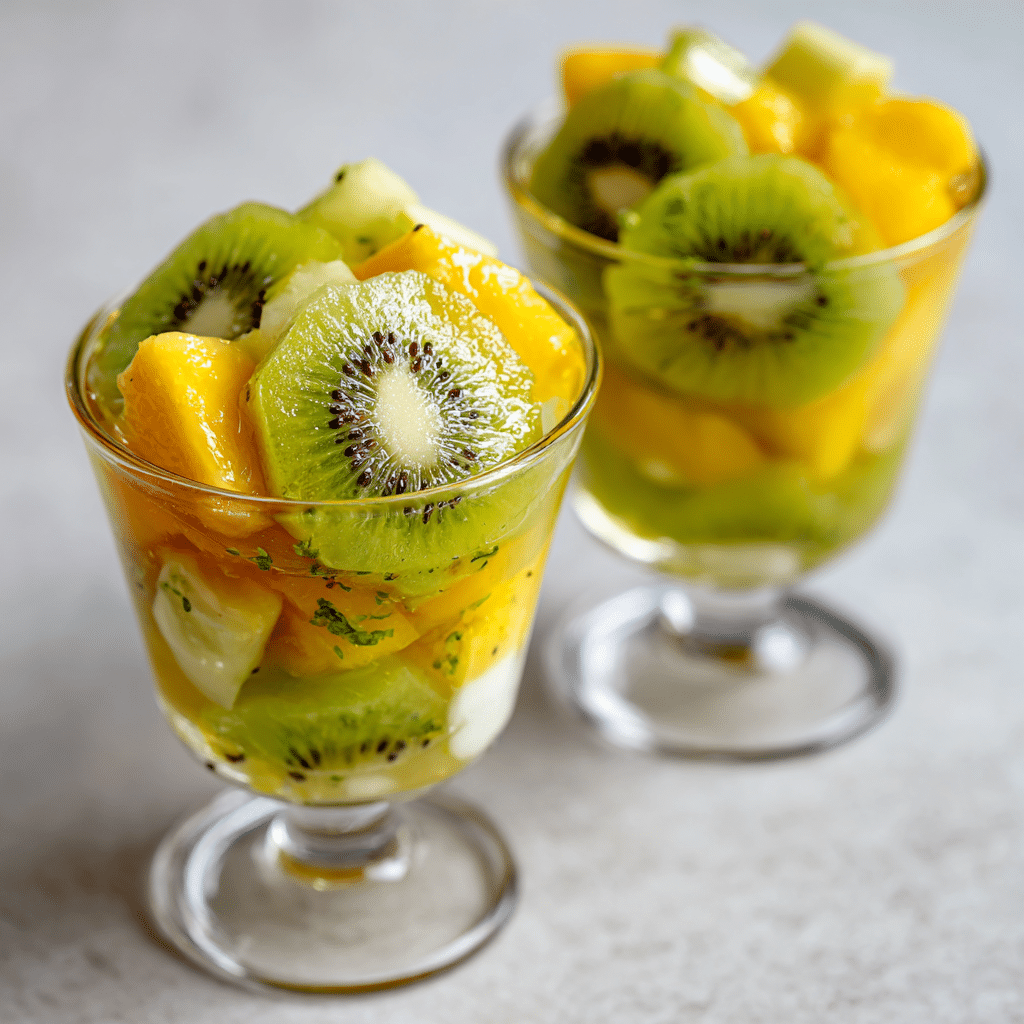 Kiwi Mango Fruit Cups Recipe