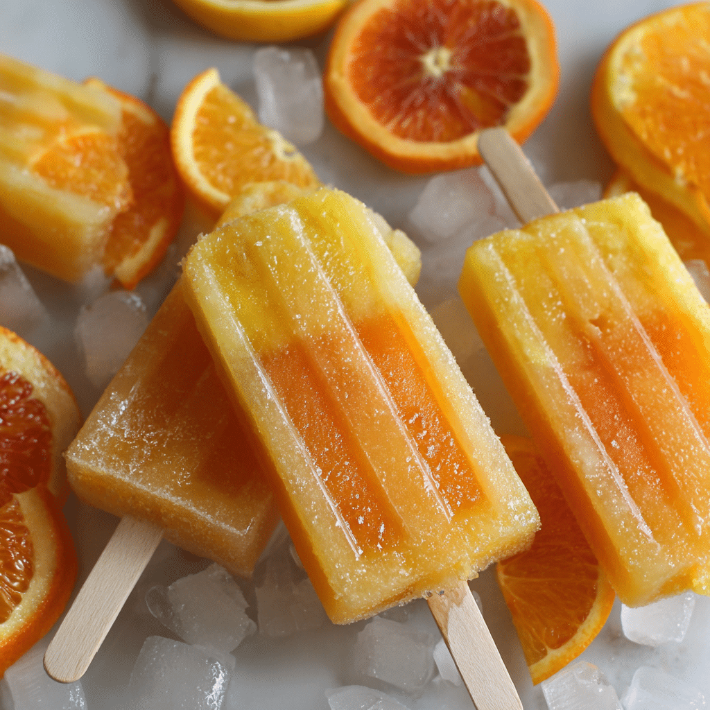 Orange Pineapple Ice Pops Recipe