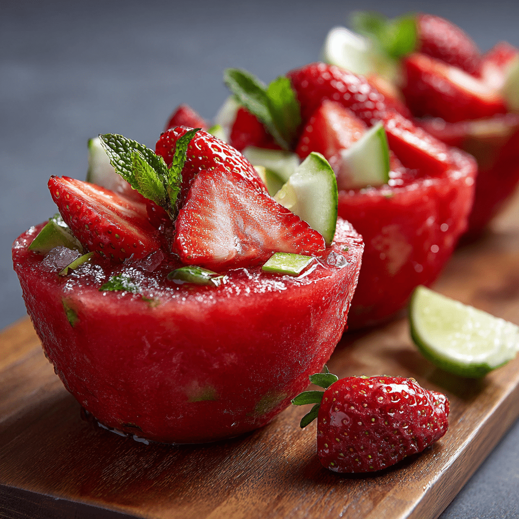 Strawberry Watermelon Cups Recipe