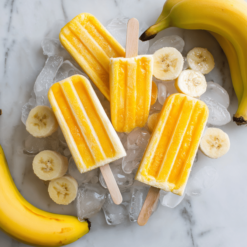 Mango Banana Popsicles Recipe