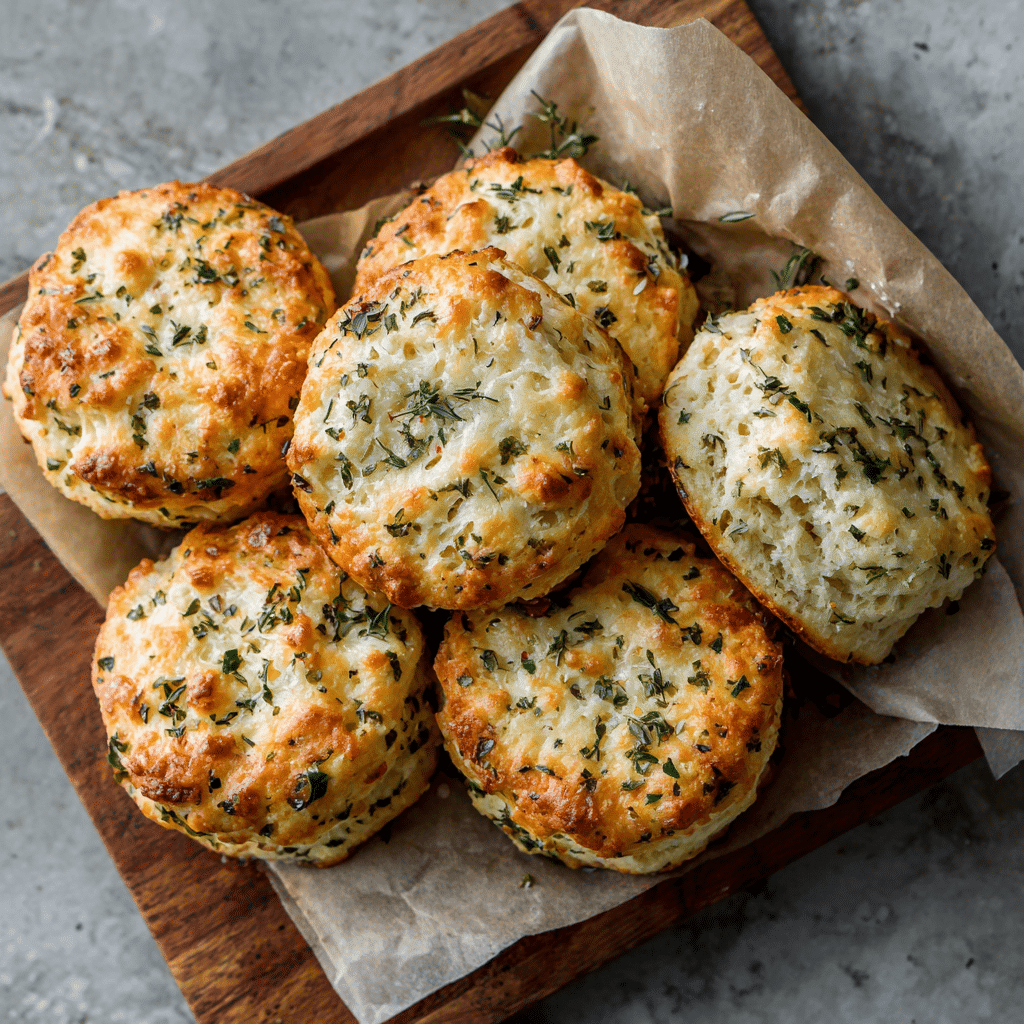 Garlic Herb Cheese Biscuits Recipe - Recipe Image