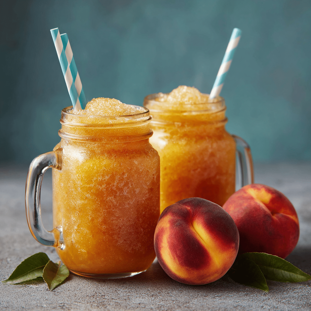 Peach Iced Tea Slush Recipe - Recipe Image