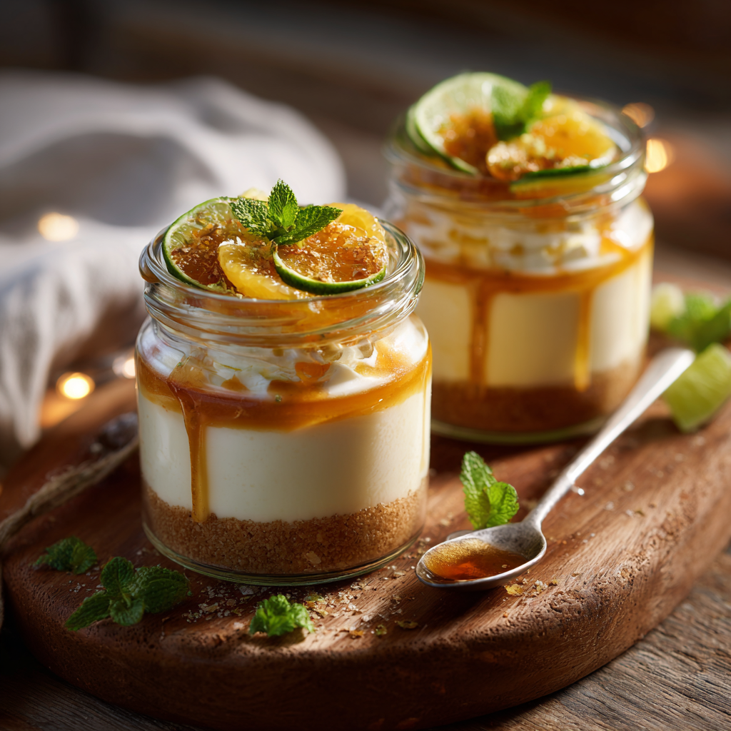 Calamansi Honey Cheesecake Cups Recipe - Recipe Image