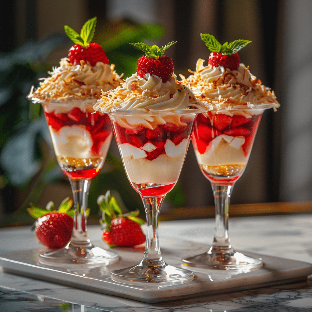 Strawberry Coconut Jelly Cups Recipe - Recipe Image