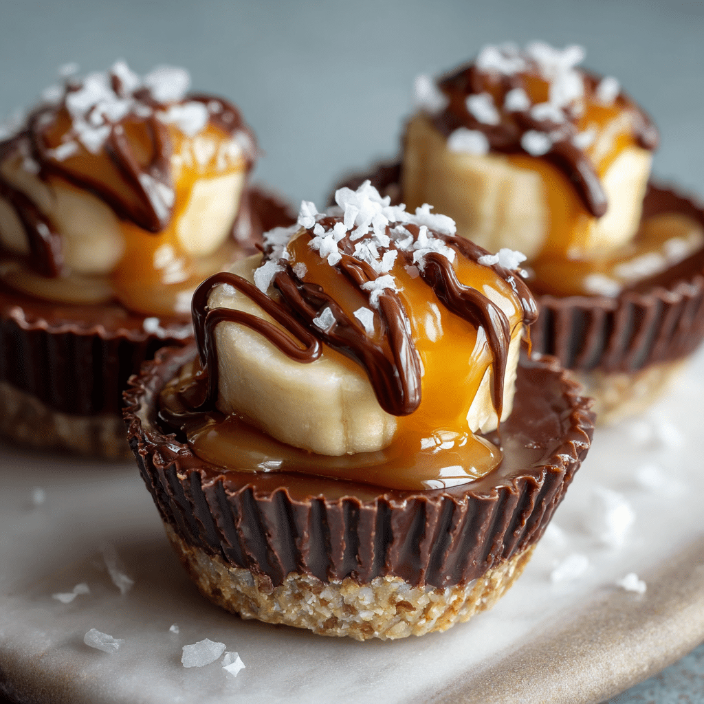 Chocolate Caramel Banana Cups Recipe - Recipe Image