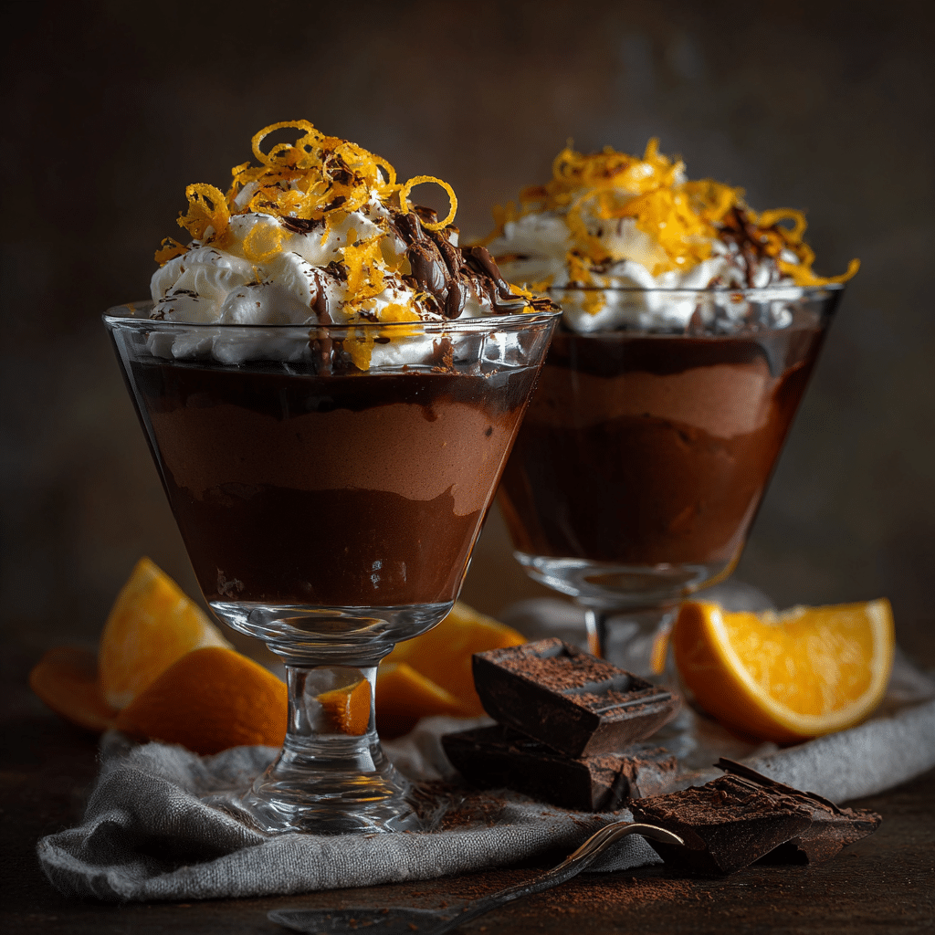 Orange Chocolate Pudding Cups Recipe - Recipe Image