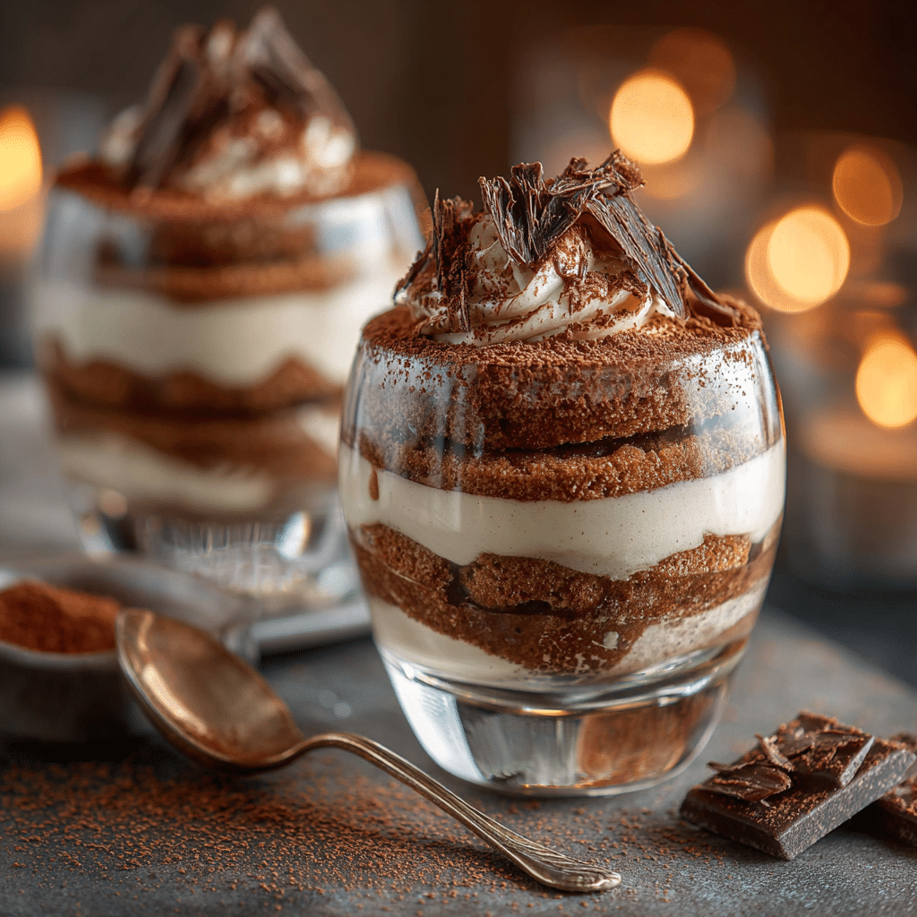 Tiramisu Mocha Mousse Cups Recipe - Recipe Image