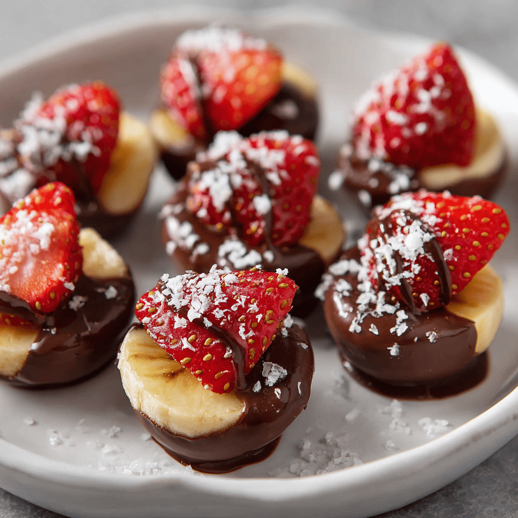 Chocolate Strawberry Banana Bites Recipe - Recipe Image