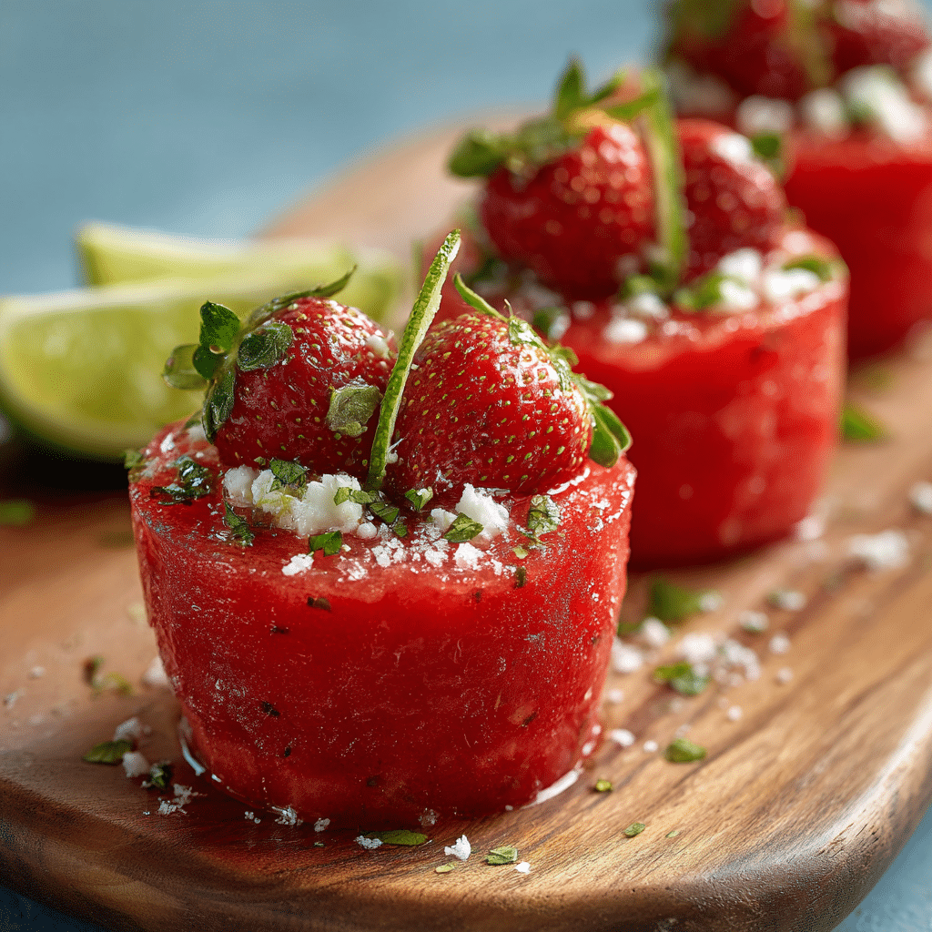 Strawberry Watermelon Cups Recipe - Recipe Image