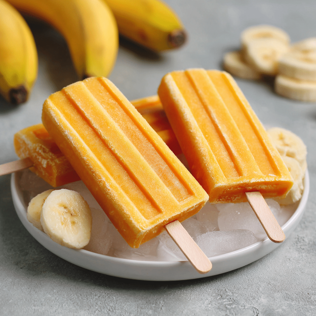 Mango Banana Popsicles Recipe - Recipe Image