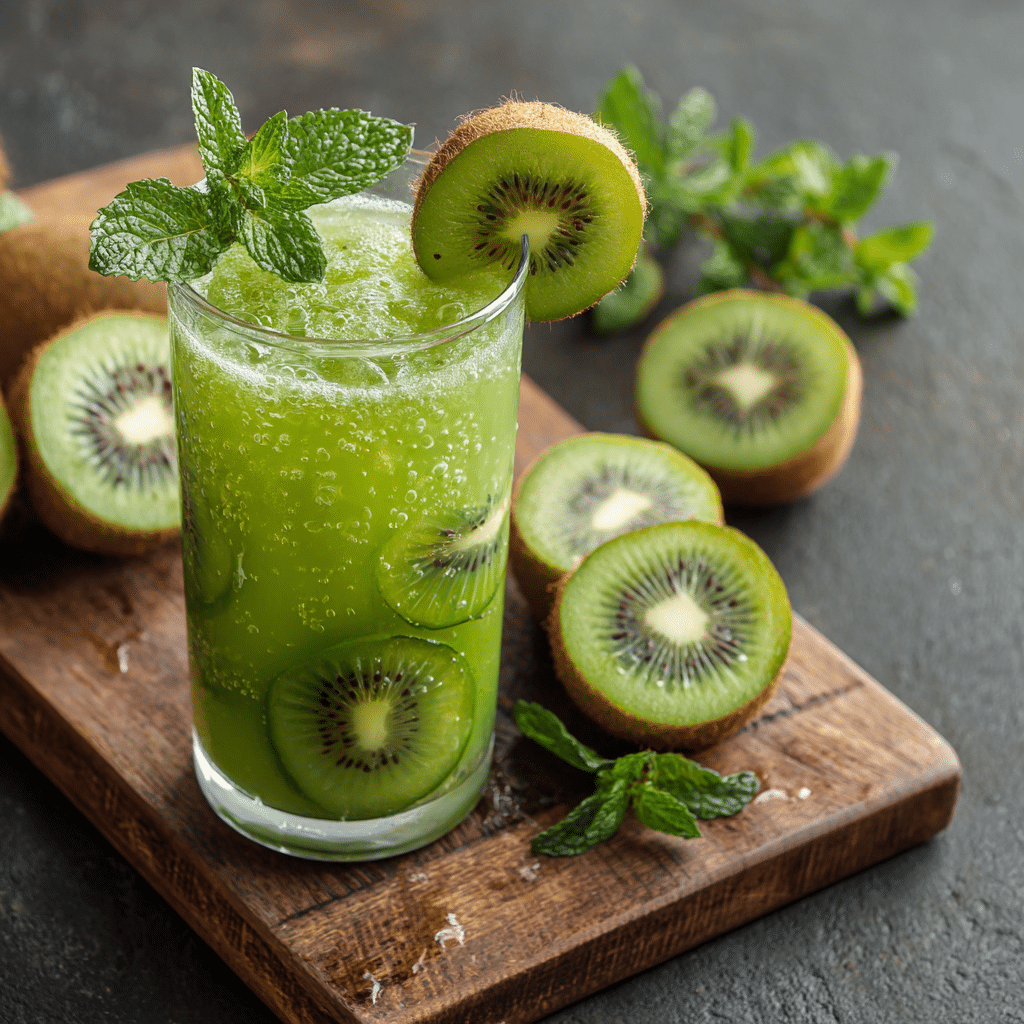 Kiwi Cucumber Mint Juice Recipe - Recipe Image