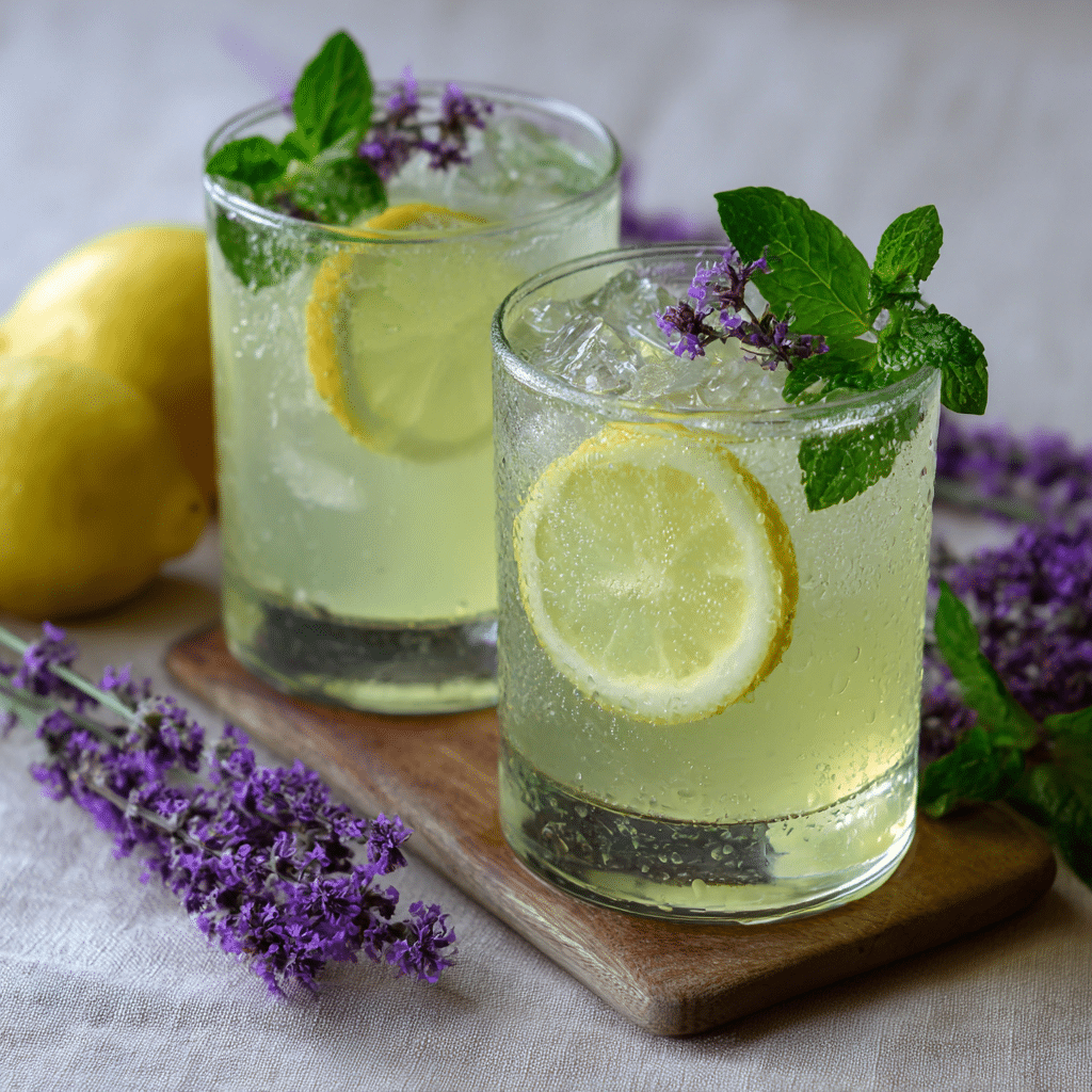 Lavender Lemon Mint Cooler Recipe - Recipe Image