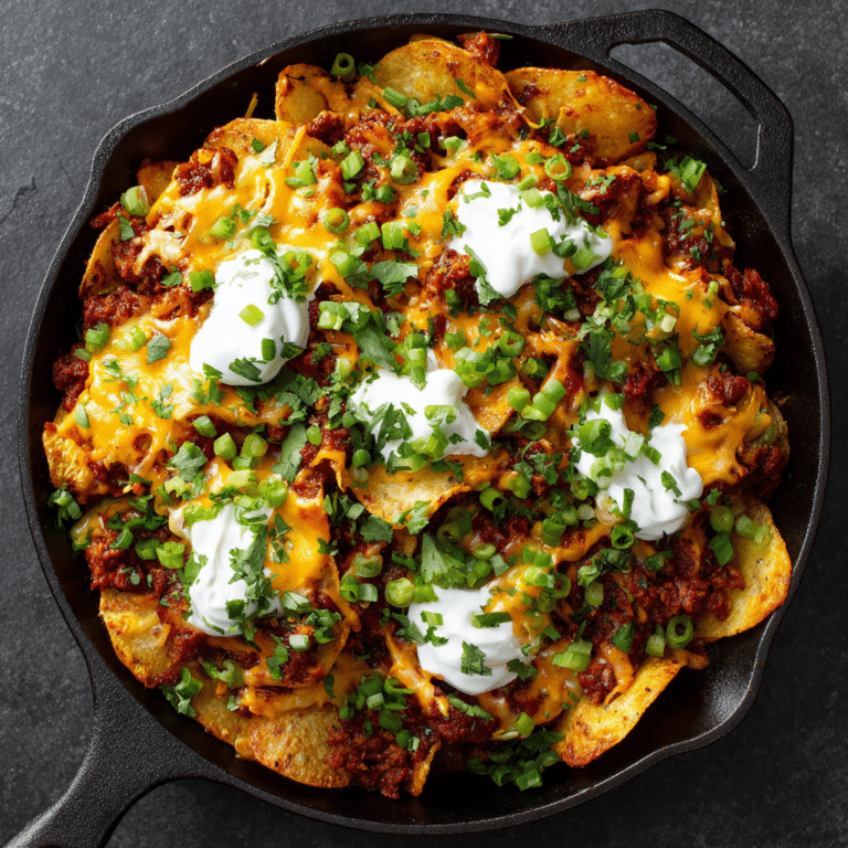 Chili Cheese Potato Nachos Recipe