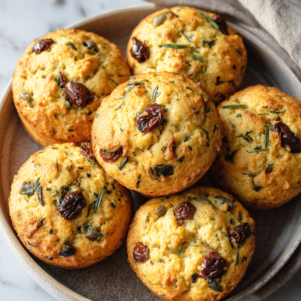 Savory Olive Muffins Recipe - Recipe Image