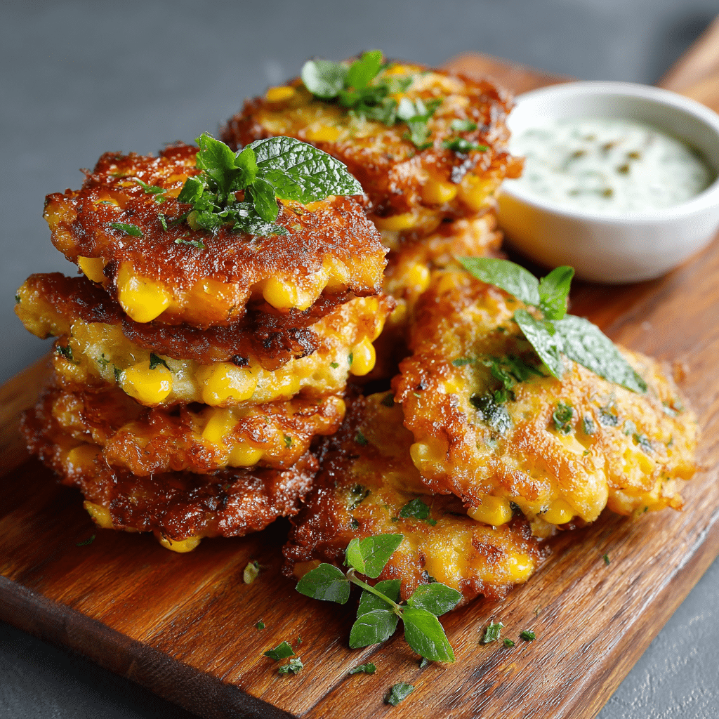 Cheesy Corn Fritters Recipe - Recipe Image