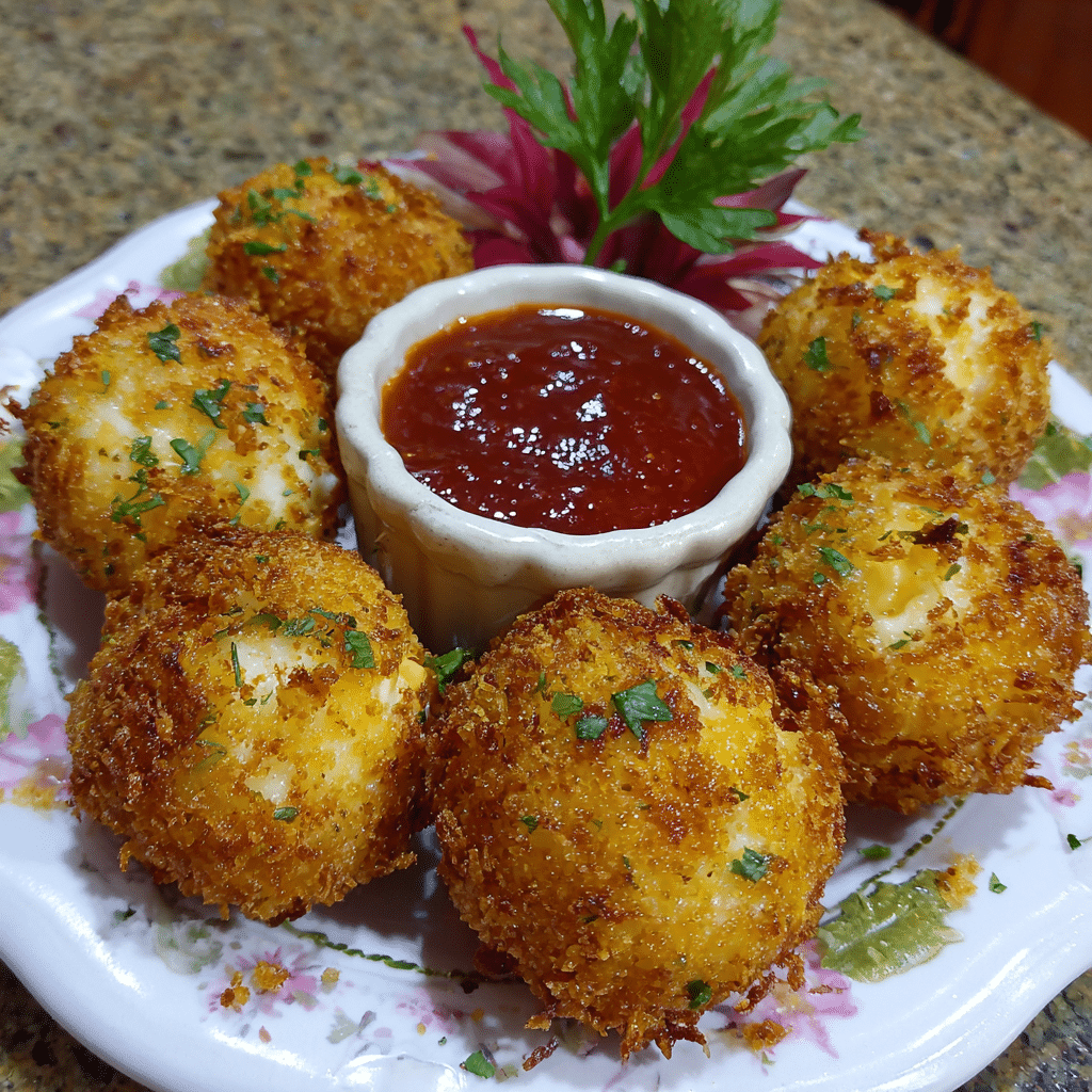 Crispy Potato Cheese Balls Recipe - Recipe Image