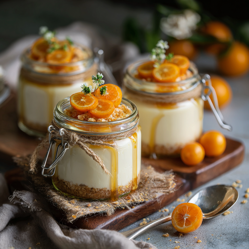 Calamansi Honey Cheesecake Cups Recipe - Recipe Image