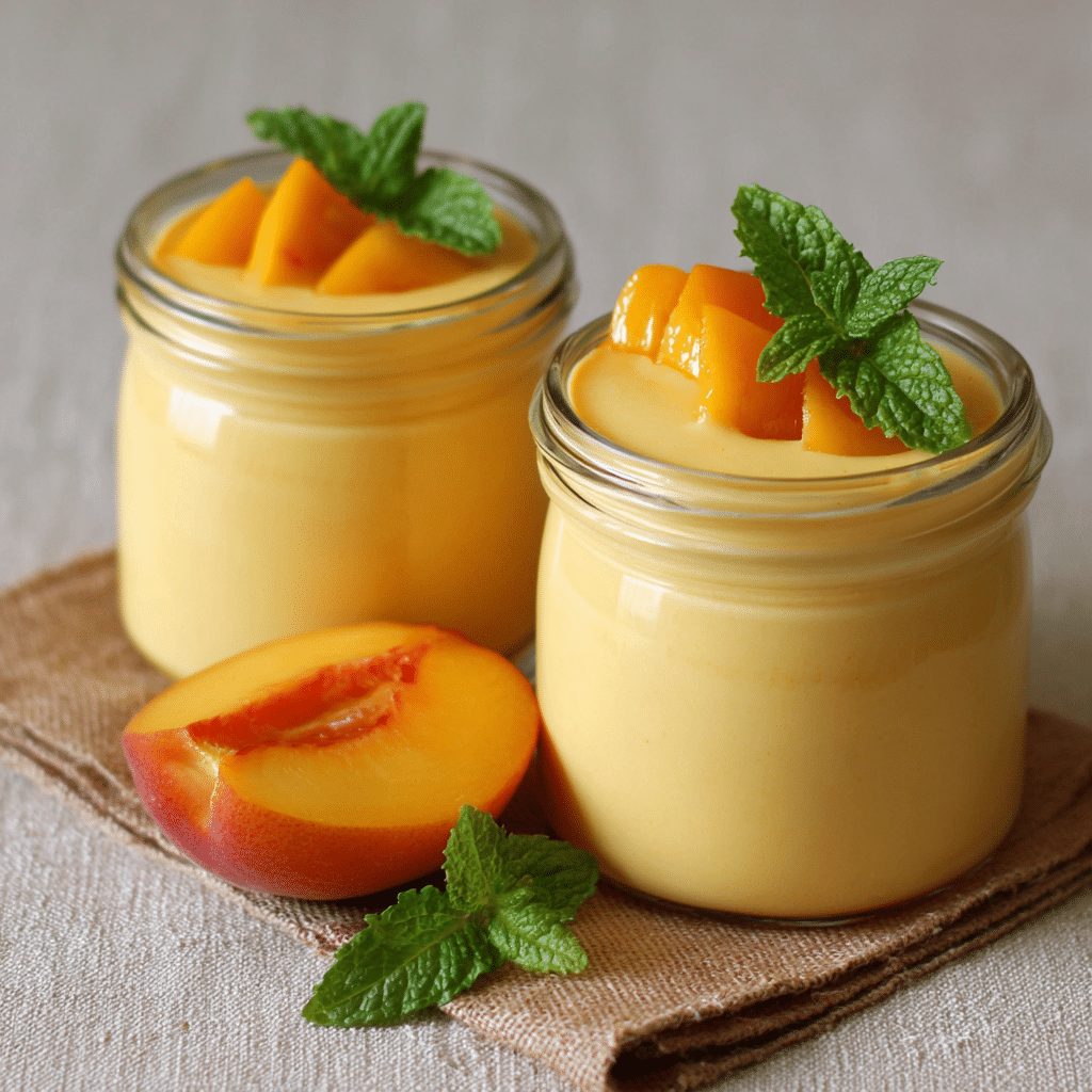 Mango Peach Yogurt Jars Recipe - Recipe Image