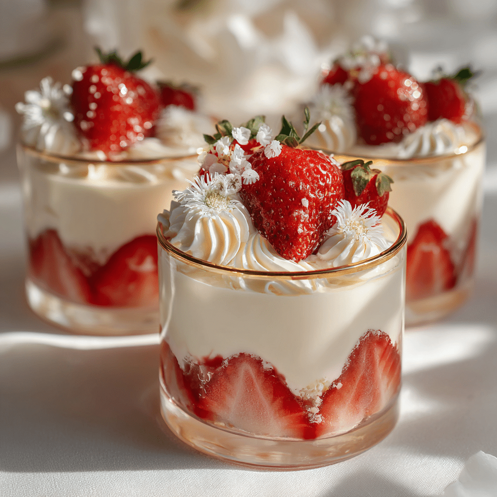 White Chocolate Strawberry Cups Recipe - Recipe Image