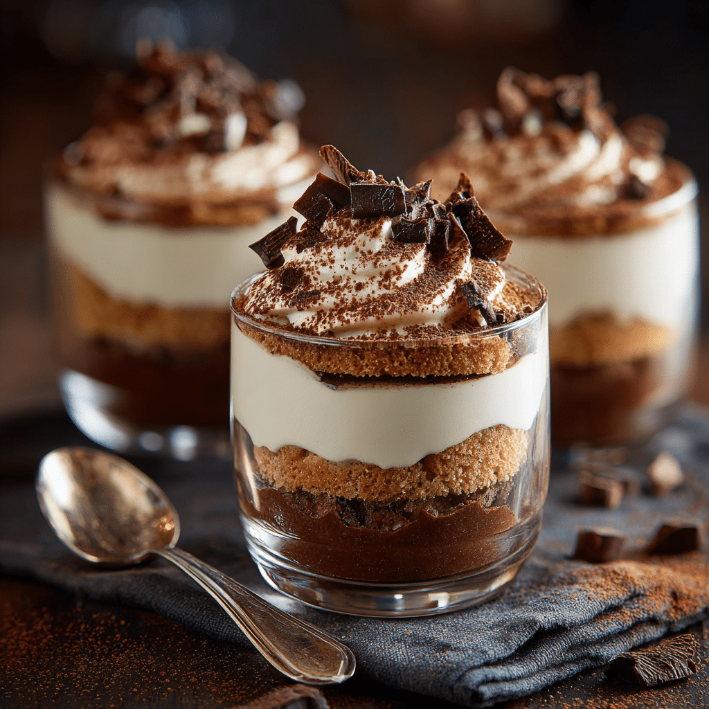 Tiramisu Mocha Mousse Cups Recipe - Recipe Image
