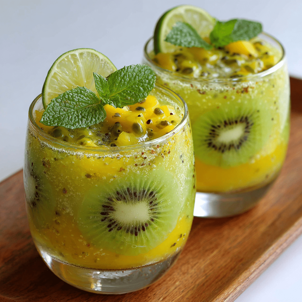 Kiwi Mango Fruit Cups Recipe - Recipe Image