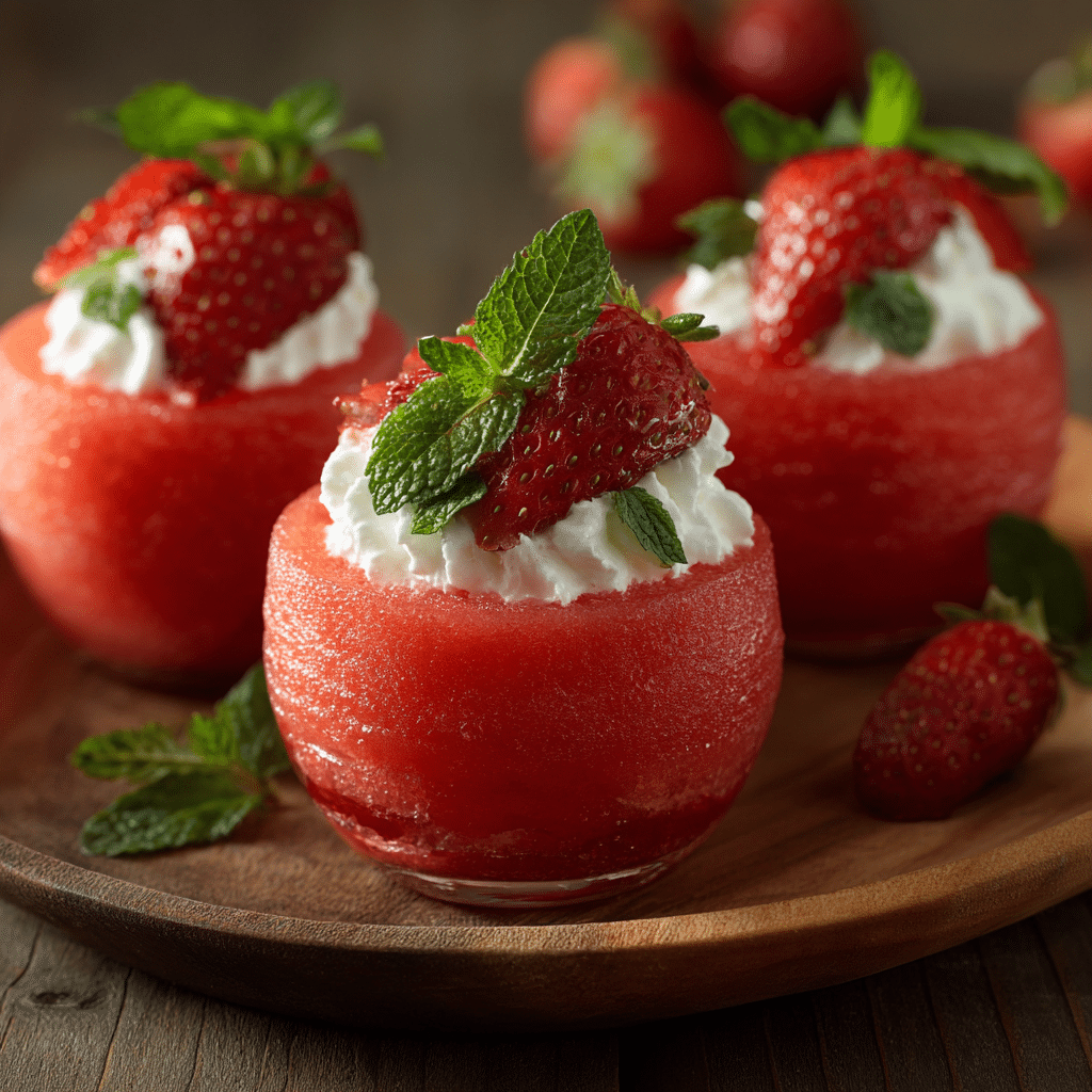 Strawberry Watermelon Cups Recipe - Recipe Image