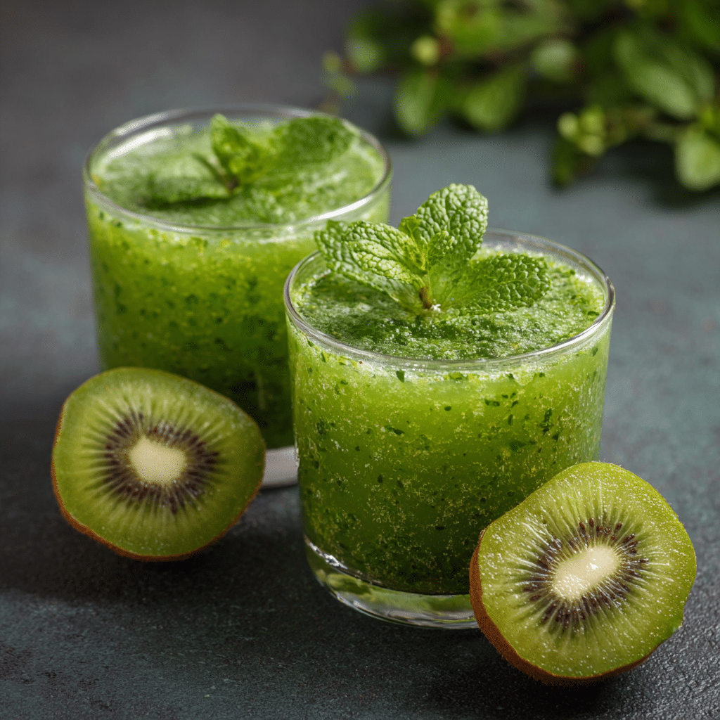 Kiwi Cucumber Mint Juice Recipe - Recipe Image