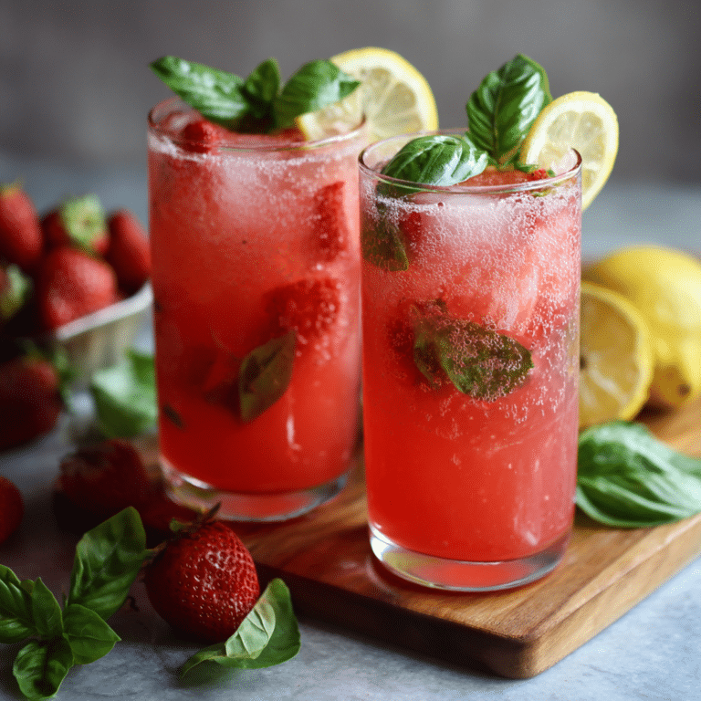 Strawberry Basil Lemonade Recipe