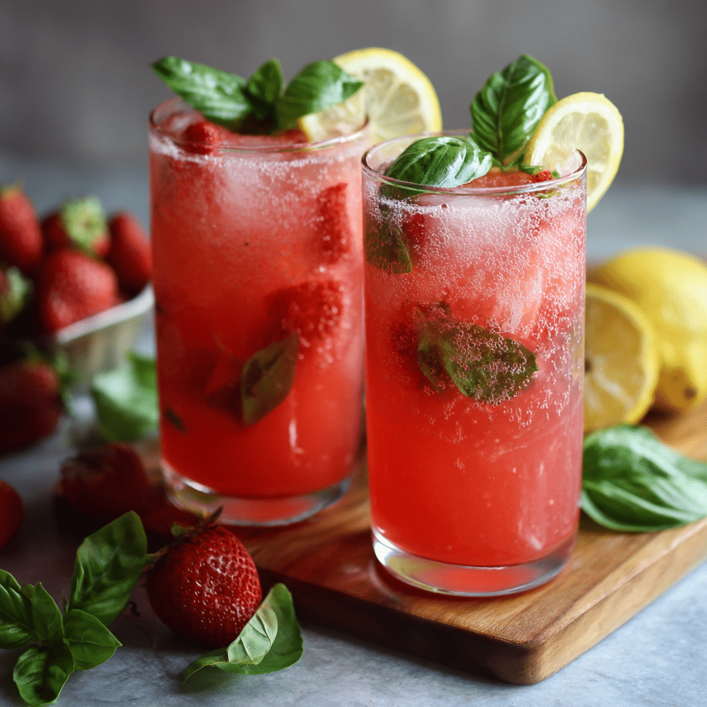 Strawberry Basil Lemonade Recipe
