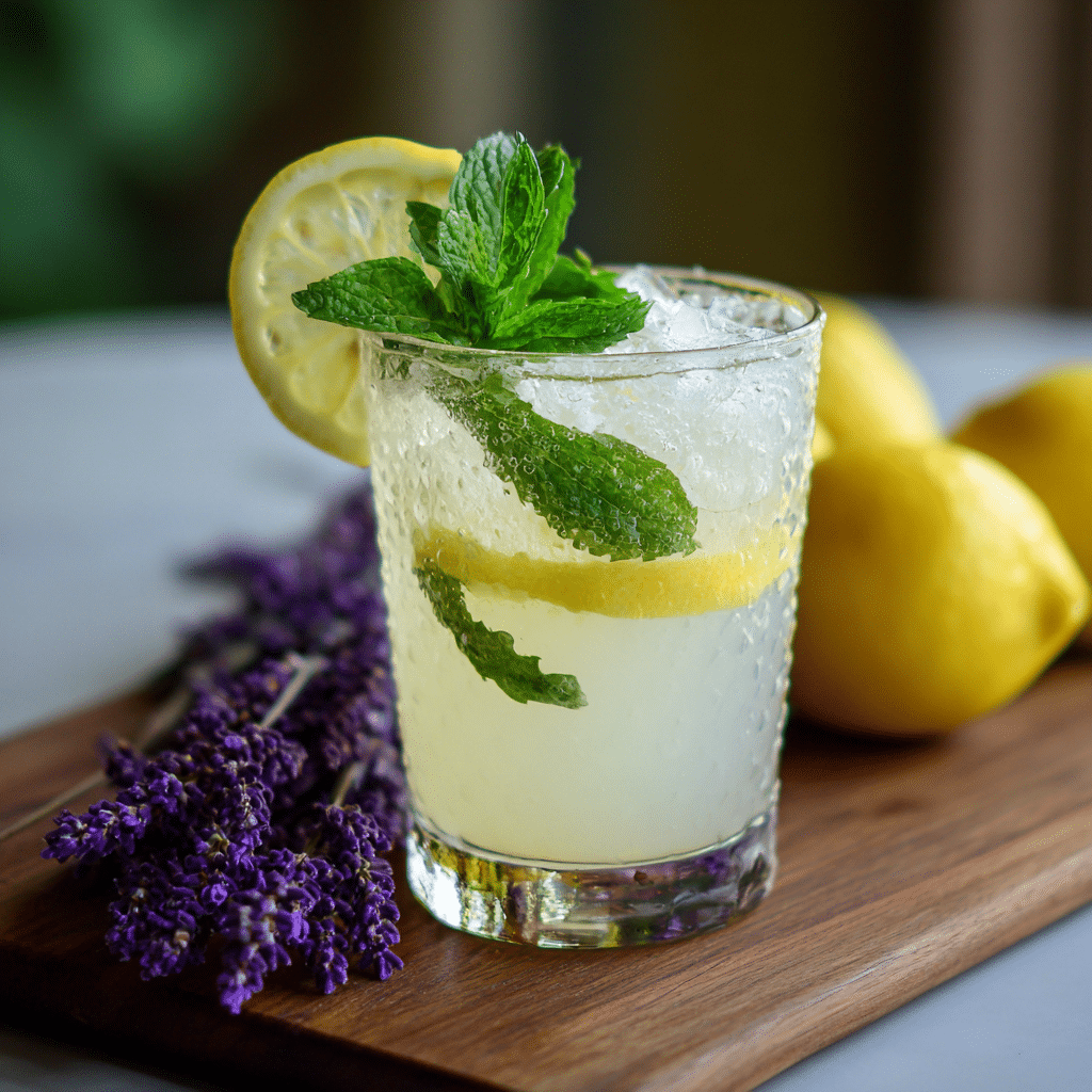 Lavender Lemon Mint Cooler Recipe - Recipe Image