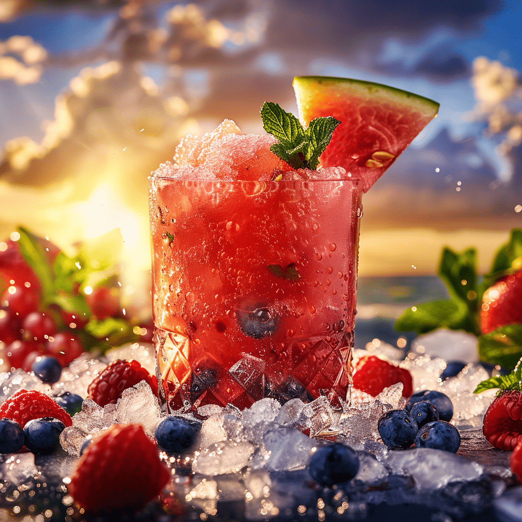 Watermelon Berry Slush Recipe - Recipe Image